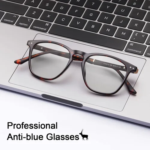 Miniatura 5 de CARFIA Lentes de bloqueo de luz azul – Anteojos antifatiga para juegos de computadora que evitan dolores de cabeza, marco de anteojos ligeros Marco