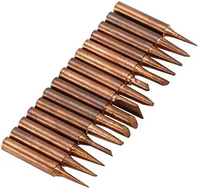 Juego de puntas de soldadura reemplazables de cobre puro de la serie 900M-T, 15 piezas, herramienta de estación de soldadura de baja temperatura,