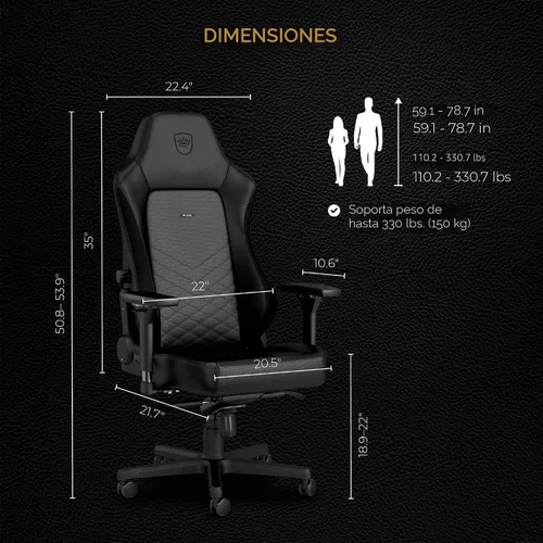 Miniatura 2 de Noblechairs - Sillas de oficina, sillas Hero de gamers