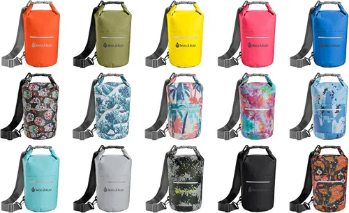 Miniatura 74 de Skog Å Kust DrySak - Bolsa impermeable con tapa enrollable para viajes y al aire libre - tamaños de 5, 10 y 20 litros Digicamo