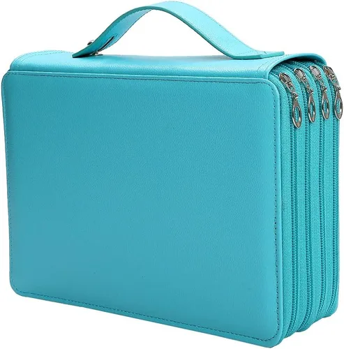 Miniatura 11 de Estuche para lápices Jungle con 120 ranuras de tela Oxford, con ranura para lápices, organizador con práctico envoltorio portátil, soporte multicapa