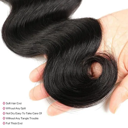 Miniatura 4 de Manojos de cabello humano ondulado de 20 pulgadas, 12A, 100% sin procesar, cabello virgen brasileño, ondulado, extensiones de cabello humano