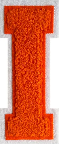 Miniatura 30 de Parche de letras de felpilla naranja de 4.5 pulgadas, alfabeto universitario para planchar y coser para chaquetas, sudaderas, camisetas, jeans
