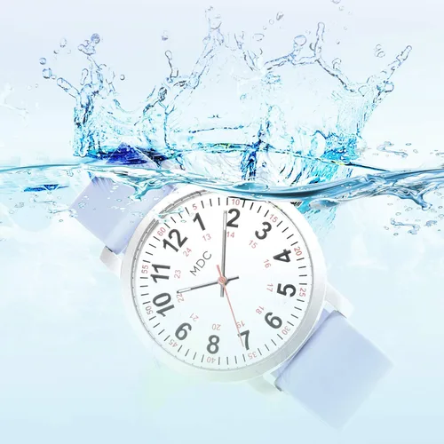 Miniatura 2 de Infantry MDC 5ATM Waterpfoof Nurse Watch for Medical Students,Doctors,Nursing Watches for Women with Second Hand, Military Time, Silicone Band