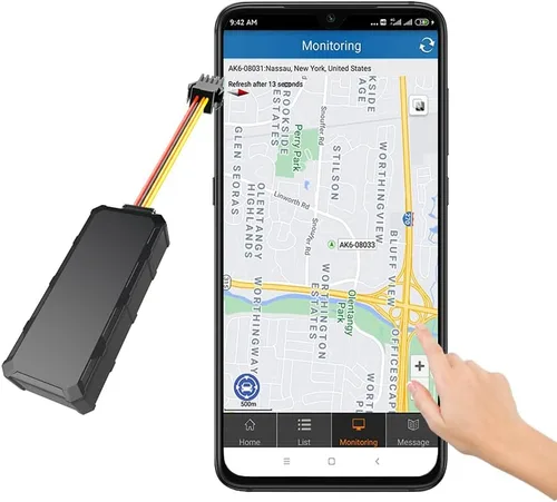 Rastreador GPS con cable duro para vehículos, suscripción de un mes incluida, dispositivo de seguimiento de automóvil con cable 4G para vehículos