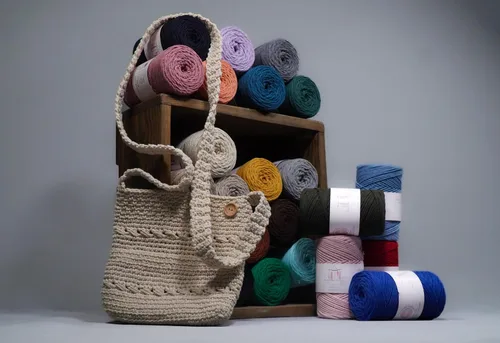 Miniatura 7 de Makromecity, Cordón de macramé de algodón de 0.079 in x 195 yardas (590 pies) de algodón reciclado de 0.079 pulgadas, hilo de ganchillo para Azul