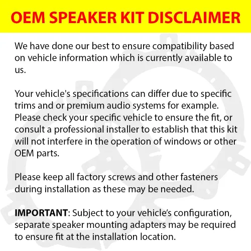 Miniatura 5 de KICKER Altavoces de 6.5 pulgadas para Honda Accord 1994-2020 Kit de actualización - Par de DS Series con arnés, altavoz coaxial 6 1/2 para puerta