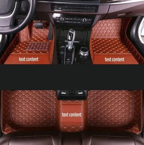 Miniatura 2 de Alfombrillas de cuero personalizadas para automóvil, impermeables, antideslizantes, adecuadas para automóviles, SUV, camionetas, lindos tapetes