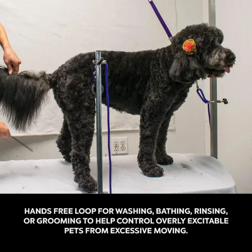 Miniatura 3 de Groomers Helper Bucle profesional de 5/8 pulgadas - Bucle de seguridad para aseo de mascotas para baño de perros, aseo y recorte de perros (negro)