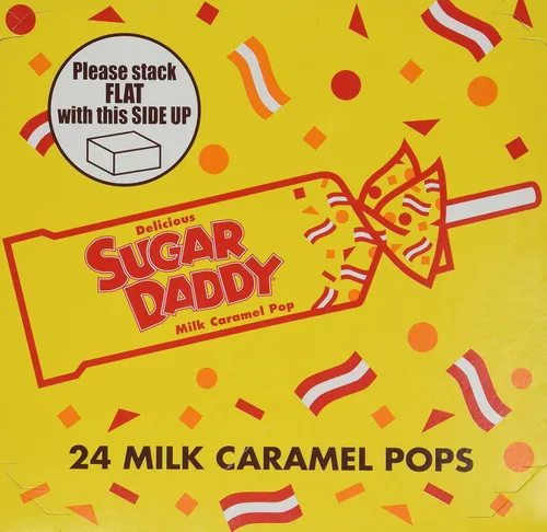 Miniatura 2 de Charms Sugar Daddy LolliPops de caramelo de leche [caja de 24]