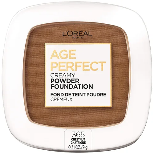 Miniatura 14 de L'Oréal Paris Age Perfect Creamy Powder Foundation Compact, 350 Classic Tan, 0.31 onzas Tan clásiico