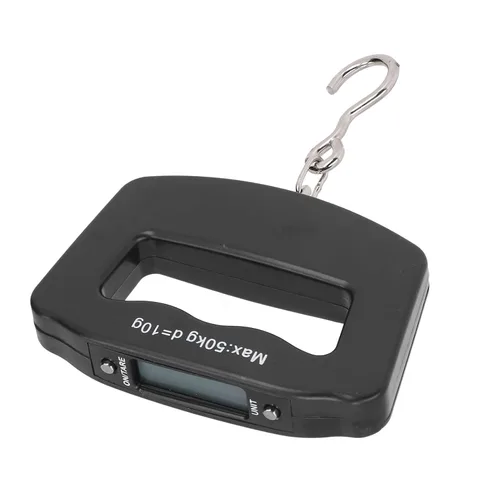 Miniatura 8 de Báscula colgante digital con gancho Dispositivo de pesaje electrónico portátil para uso de granja de pesca Pantalla LCD de alta precisión