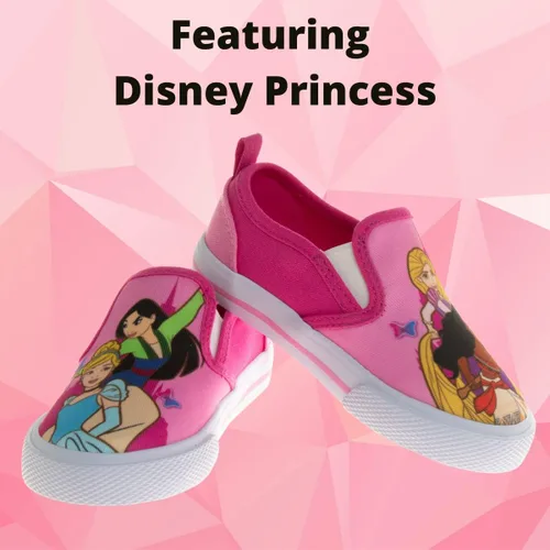 Miniatura 3 de Disney Zapatos de casa de muñecas de Minnie Mouse Gabys de princesa Frozen para niñas y niños pequeños, mocasines de carácter, tenis casuales de lona