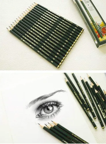 Miniatura 4 de Lápices de grafito Faber Castell, Castell 9000, grafito suave (12 unidades)