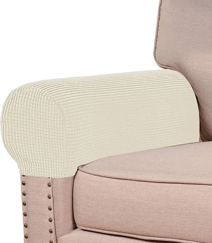 Miniatura 9 de Turquoize Fundas elásticas para reposabrazos para sillas y sofás, fundas para reposabrazos de sofá de elastano y jacquard, protector de muebles