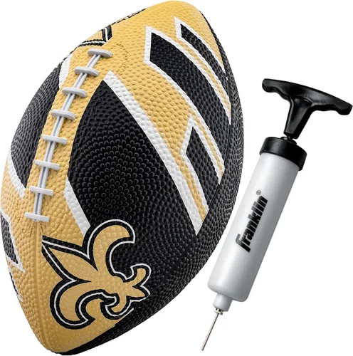 Miniatura 13 de Franklin Sports NFL Team Footballs - Rubber Youth Mini Balls for All Teams - Kids 8.5" Football + Air Pump Sets - Official NFL Licensed