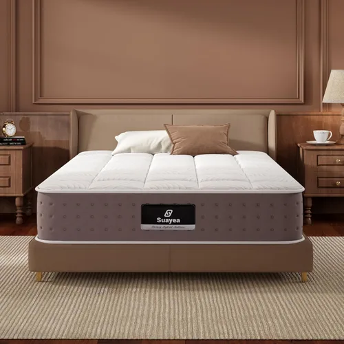 Twin XL Mattress, 8 Inch Hybrid XL Twin Size Mattress in a Box, Cooling Gel Memory Foam Mattresses with Pocket Spring, Pressure Relief,