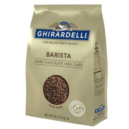 Miniatura 14 de Ghirardelli Chocolate Company - Mini chips barista de chocolate oscuro, 10,000 por libra, bolsa de 5 libras (paquete de 1)