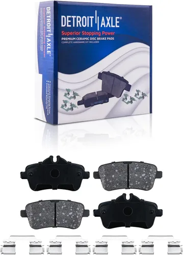 Miniatura 106 de Detroit Axle - Pastillas de Freno Delantero para Mercedes- Benz C230 C250 C300 SLK250, Pastillas de Freno Cerámica w/Reemplazo de Hardware