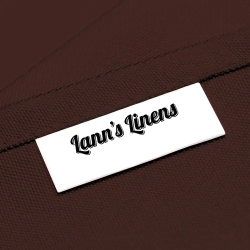 Miniatura 5 de Lann's Linens - Mantel rectangular de tela de poliéster de primera calidad para bodas, banquetes y restaurantes Chocolate