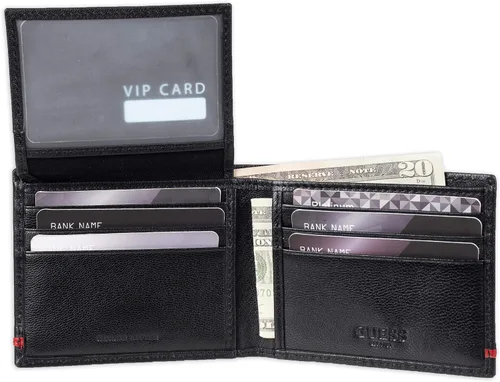 Miniatura 5 de Guess Men's Leather Slim Bifold Wallet