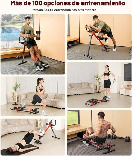 Miniatura 5 de Yoleo 2 in 1 Ab & Rowing Machines for Home, Foldable Ab Workout Equipment, Ab Trainer Machine for Stomach Workout, Ab Crunch Machine with Foam