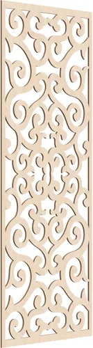 Miniatura 84 de Eveline - Paneles decorativos de pared de madera con calado, 13 3/8 pulgadas de ancho x 34 3/8 pulgadas de alto x 3/8 de alto, roble rojo rojo