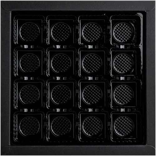 Miniatura 10 de Restaurantware Sweet Vision Cajas cuadradas de dulces de 9.1 x 9.1 x 1.6 pulgadas, 100 cajas de regalo desechables para panadería, 16 compartimentos