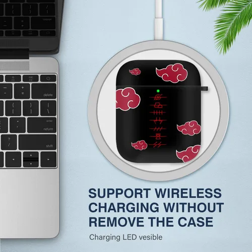 Maxjoy Funda para Airpods, diseño de dibujos animados de anime para Airpods de 1ª y 2ª generación, funda para Air Pods para hombres, niños y niñas,