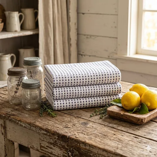 Miniatura 401 de Urban Villa Toallas de cocina 100% algodón para cocina (juego de 6) 20"x30" toallas de cocina altamente absorbentes, juego de ropa de cocina