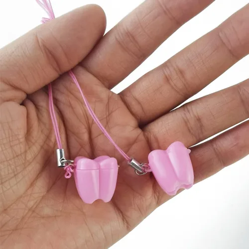 Miniatura 5 de GXXMEI 30 unidades de organizador de collar para dientes perdidos, bonito organizador de dientes de leche de bebé, caja de almacenamiento de hadas