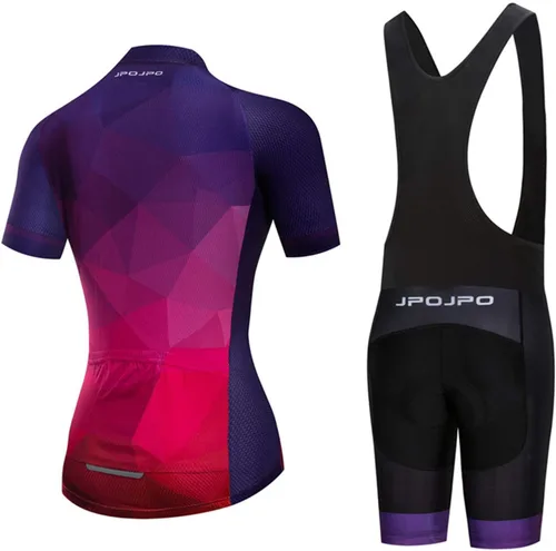 Miniatura 53 de Hotlion Conjuntos de camisetas de ciclismo para mujer, ropa de ciclismo de verano, trajes de bicicleta de carretera, ropa de ciclismo de manga corta