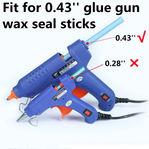 Miniatura 3 de Varillas de sellado de cera plateada, 20 varillas de sellado de cera para pistola de pegamento de 0.43 pulgadas, ideal para sello de cera
