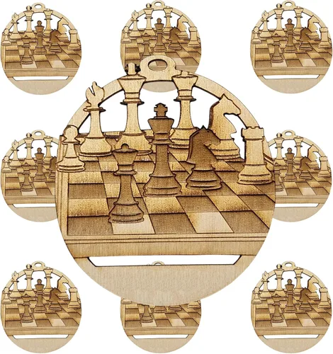 Miniatura 5 de Regalos de ajedrez personalizados para jugadores de ajedrez, adornos de ajedrez personalizados, ideas de regalo de ajedrez, decoraciones de Navidad