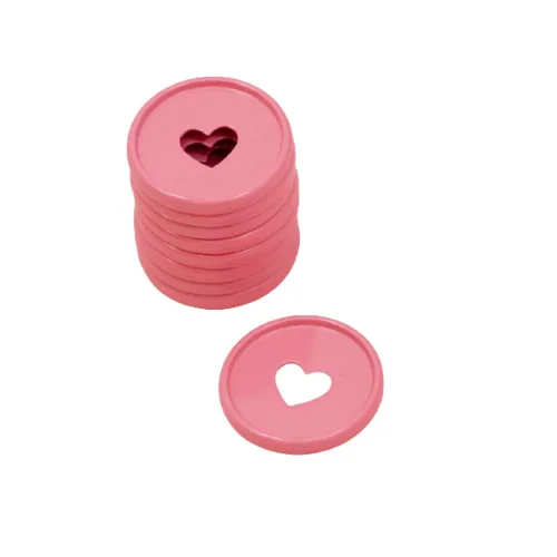 Miniatura 22 de Craftelier - Anillas de Disco M Metálicas con Corte de Troquel en Forma de Corazón para Encuadernación de Scrapbooking para Planners, Agendas