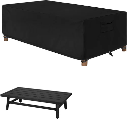 Miniatura 8 de WOMACO - Cubierta cuadrada impermeable para hoguera de patio, cubiertas de mesa al aire libre, protector de mesa para hoguera de 31 x 31 pulgadas
