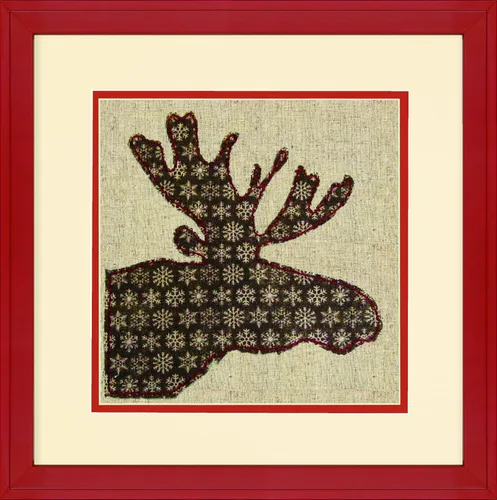 Miniatura 2 de Dimensions Needlecrafts Apliques de tela de alce, 8 x 8 pulgadas