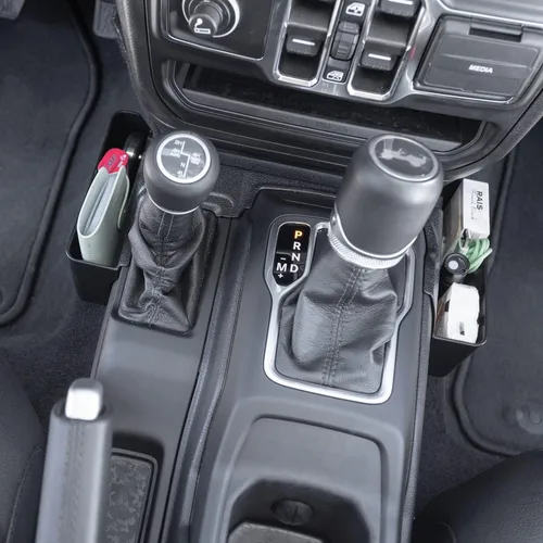 Miniatura 8 de PIMCAR 3 accesorios interiores compatibles con Jeep Wrangler JL/JLU 2018-2026 y Gladiator JT Truck 2020-2026, incluyendo organizador de consola