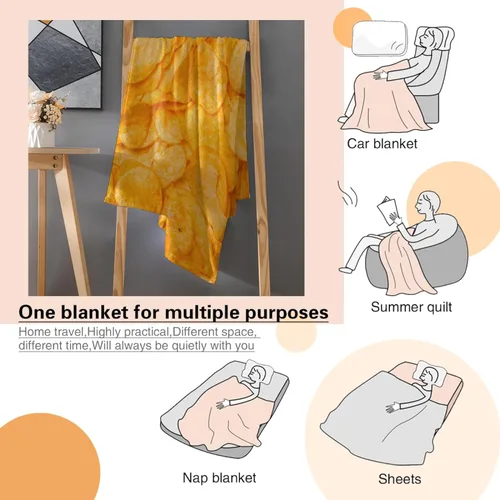 Miniatura 7 de Manta de regalo de franela de forro polar con diseño de pastel de manzana, manta realista e interesante para alimentos, ligera, suave, bonita