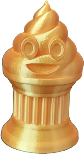 Znet3D Trofeo de emoji Family Poop – Premio o regalo perfecto – Hecho a mano con fabricación aditiva – 6, 4, 3, 2 pulgadas de alto, con un emoji de