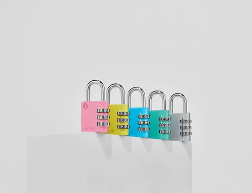 Miniatura 9 de ZarkerXD35 - Candado de combinación de 3 dígitos para escuela, gimnasio, casillero deportivo, valla, caja de herramientas, funda, al aire libre, Rosa
