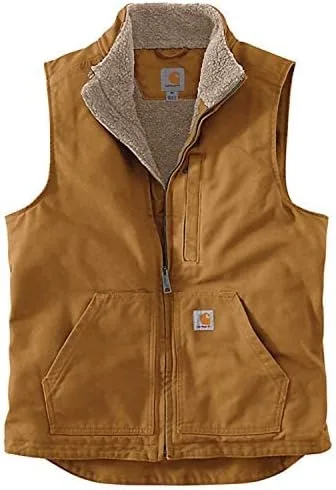Miniatura 3 de Carhartt - Chaleco de cuello con forro tipo Sherpa para hombre.