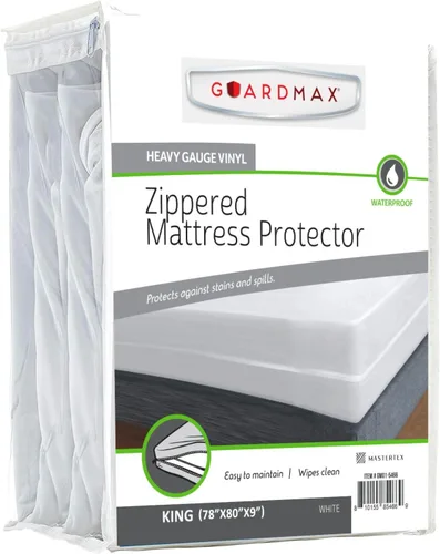 Miniatura 10 de Guardmax Funda de Colchón de Vinilo Resistente con Cremallera Tamaño Queen - Protector de Colchón Impermeable y Transpirable - Ropa de Cama