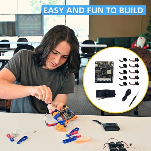 Miniatura 5 de Perro robot programable Petoi Bittle X V2 de aleación Servo (construcción) Kit de robot inteligente de codificación, controlado por voz, robot
