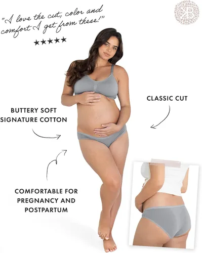 Miniatura 2 de Kindred Bravely Ropa interior de bikini de algodón distintivo Paquete múltiple de bragas de maternidad y posparto
