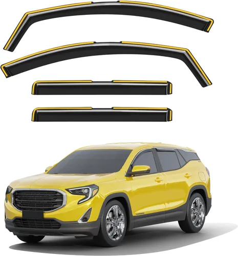 Miniatura 33 de Protectores de lluvia para ventana de canal para Jeep Grand Cherokee 2011-2021 (no para L), protectores de lluvia extra duraderos, viseras laterales