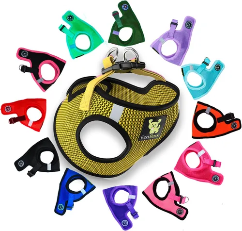 Miniatura 24 de EcoBark - Arnés ecológico reflectante de malla para perros pequeños, pechera fácil de poner, ajustable y suave para razas miniatura