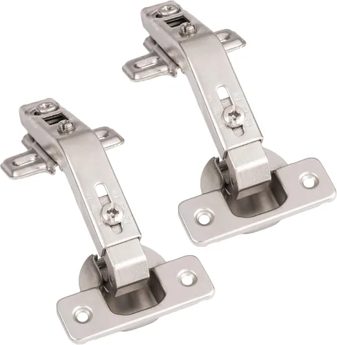 Miniatura 8 de Ilyapa Soft Close Cabinet Hinges Satin Nickel, 4 Pack - Frameless Inset Kitchen Cabinet Door Hinges Hardware