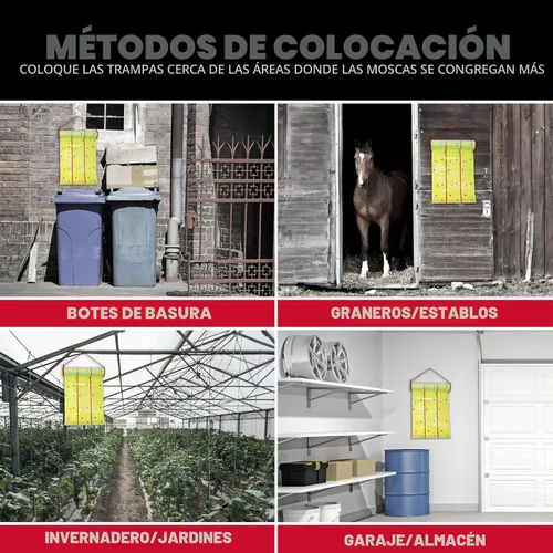 Miniatura 6 de Catchmaster Trampa Adhesiva Gigante para Moscas 1 Paquete 9 Metros Cada Una, Trampas Adhesivas para Moscas al Aire Libre, Atrapador de Insectos
