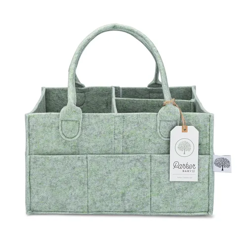 Miniatura 13 de Parker Baby Co.: organizador de pañales para bebé, contenedor para dormitorio de bebé, organizador de automóvil para pañales y toallitas para bebés